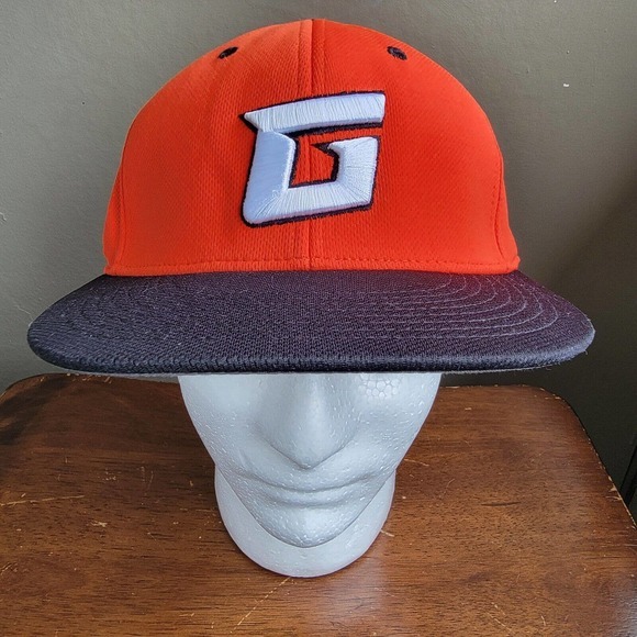 PACIFIC HEADWEAR MENS FITTED "G " Logo HAT Cap SIZE‎ 7⅝ Orange Black - Picture 1 of 10